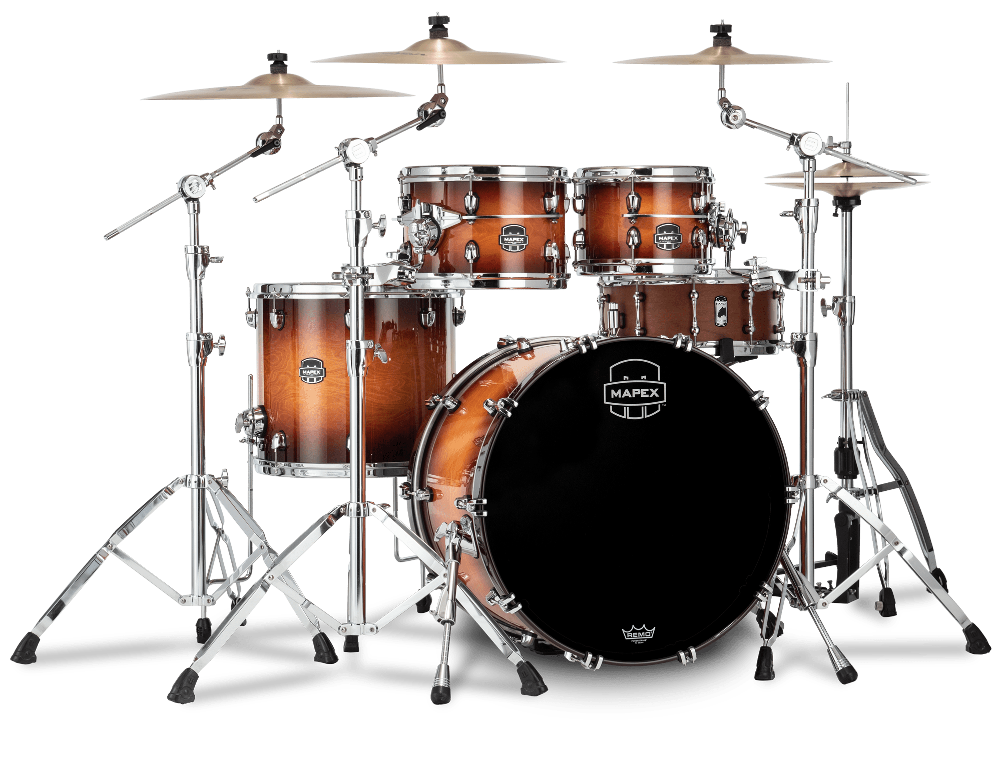 Mapex Saturn Evolution Exotic Birch Stage Shellset Exotic Sunburst