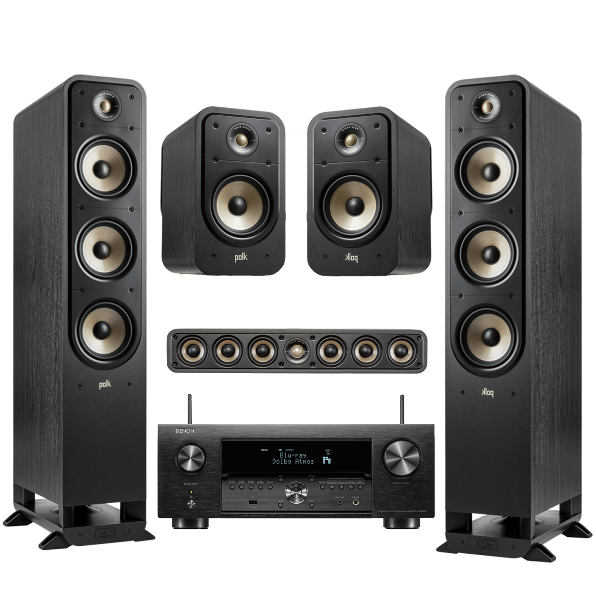 Denon-Heimkino-Set4-schwarz Denon Heimkino Set4 schwarz - AVC-X4800H, ES20, ES35, ES60