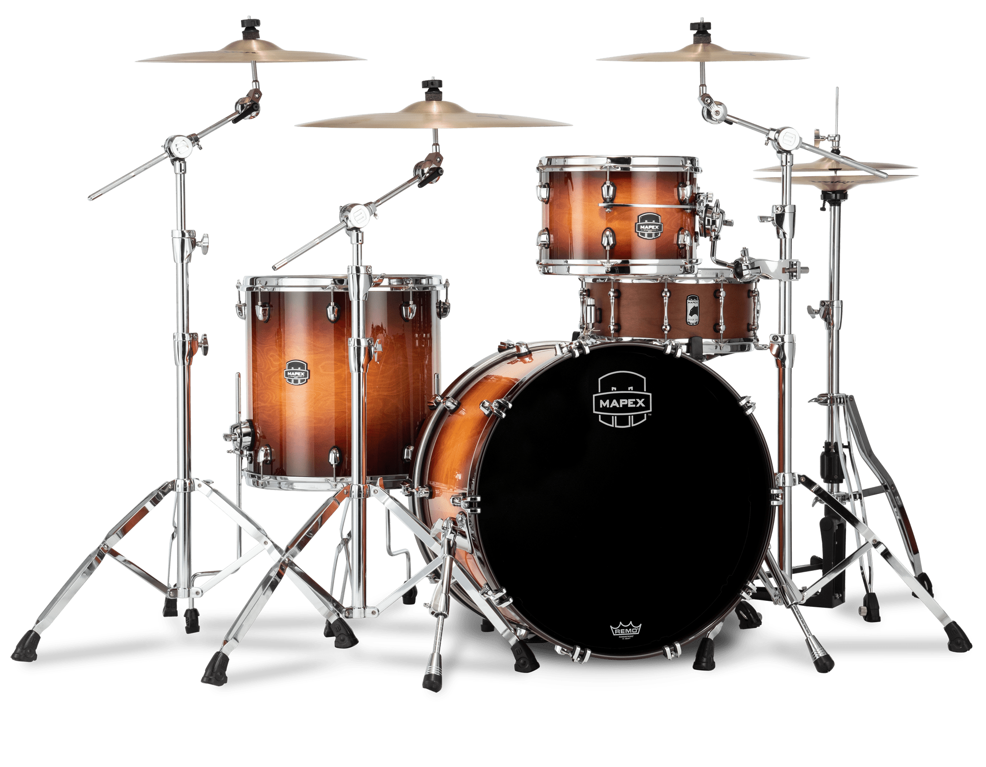 Mapex Saturn Evolution Exotic Hybrid Rock Shellset Exotic Sunburst