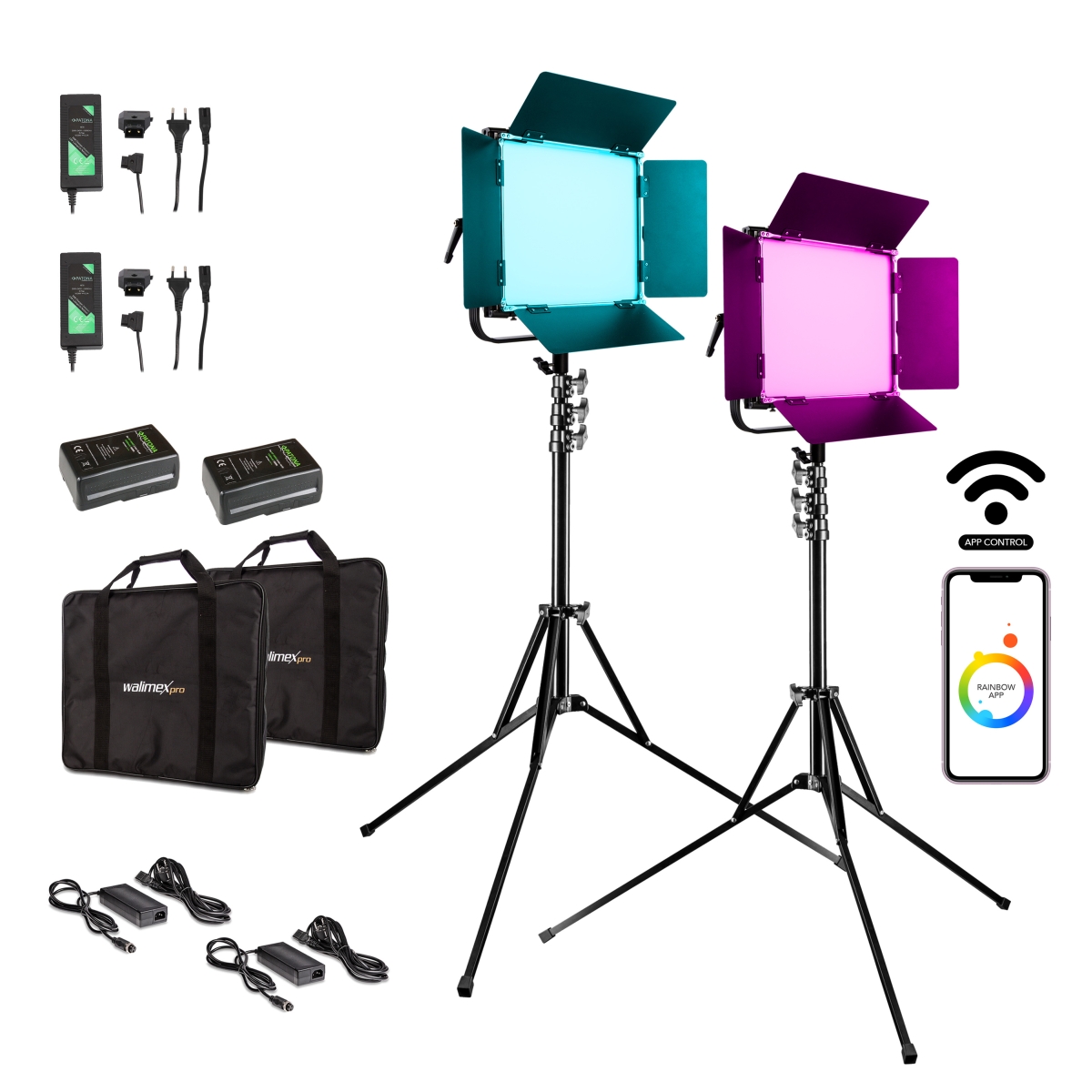 Walimex-pro-LED-Rainbow-100W-RGBWW-Set-4_1