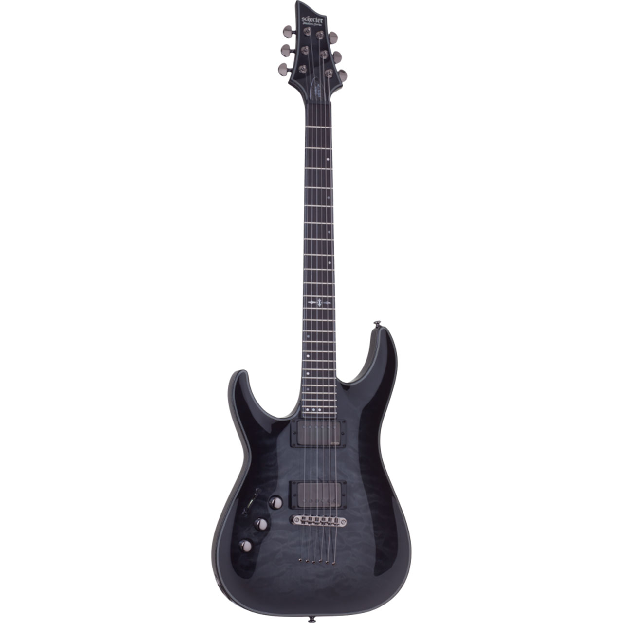 Schecter Hellraiser Hybrid C-1 LH Trans Black Burst