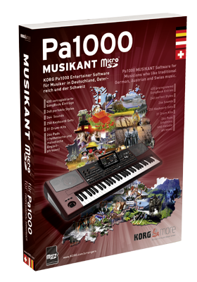 Korg PA1000 Musikant Software Erweiterung micro SD Karte