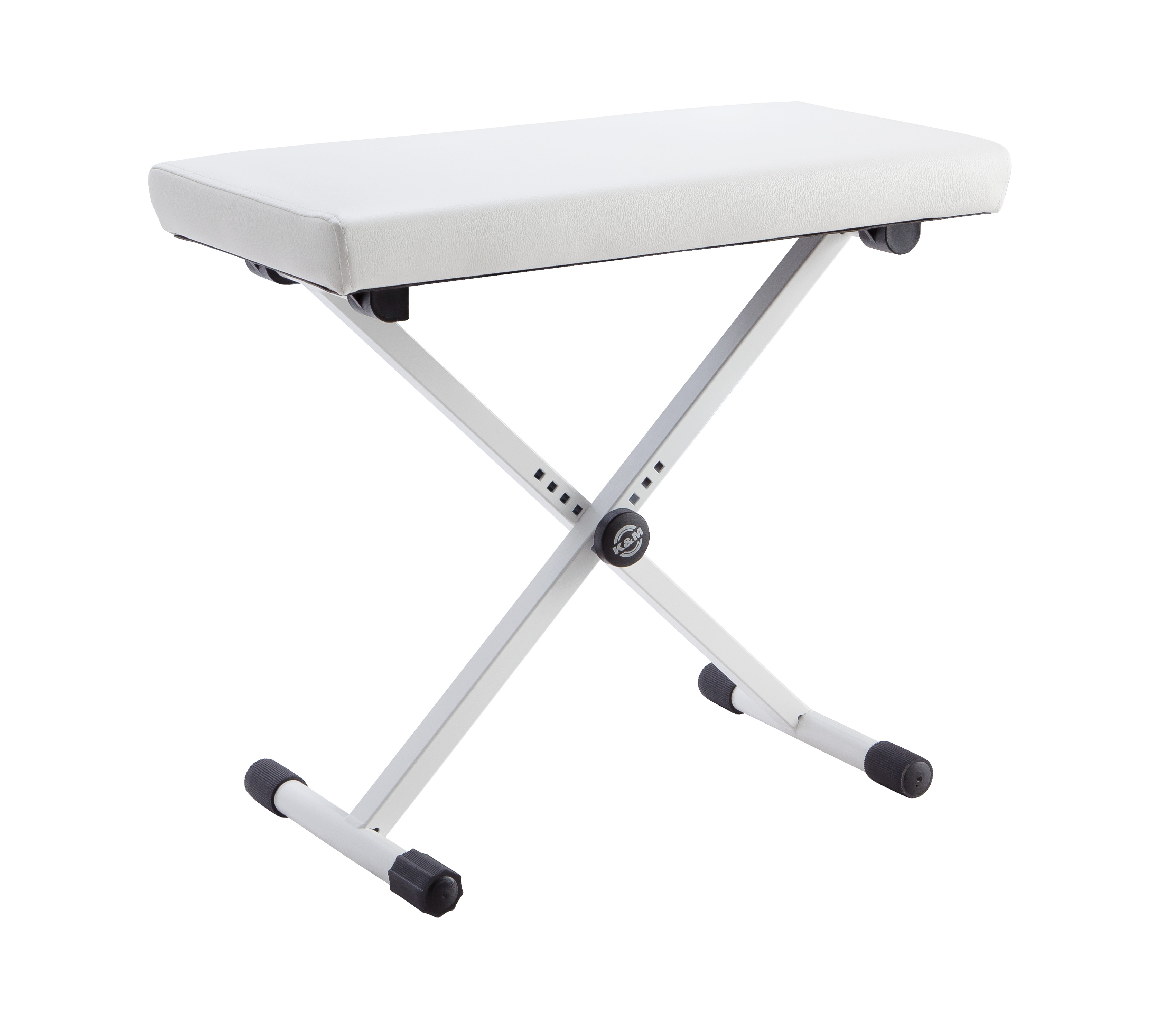 K&M 14077 Keyboardbank weiß