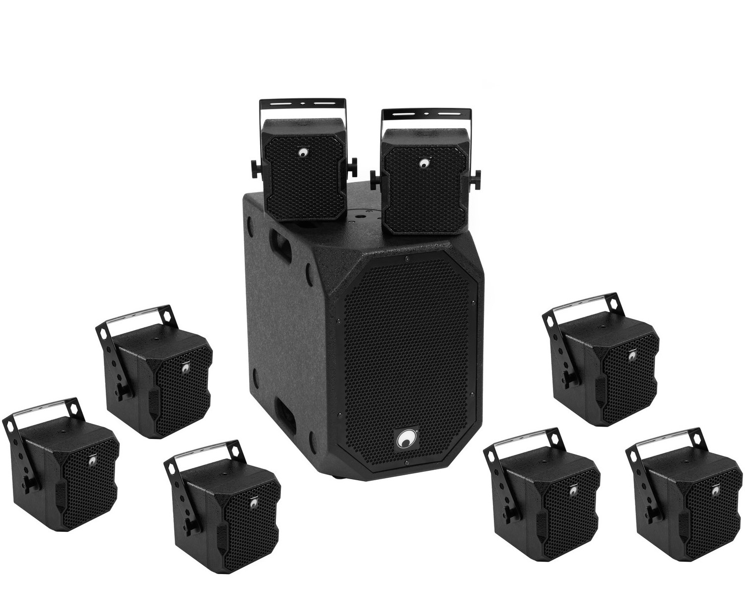 Omnitronic Set BOB-10A sw + 8x BOB-4 sw