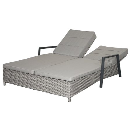 Ploß Design-Doppelliege LOUVRA STEEL