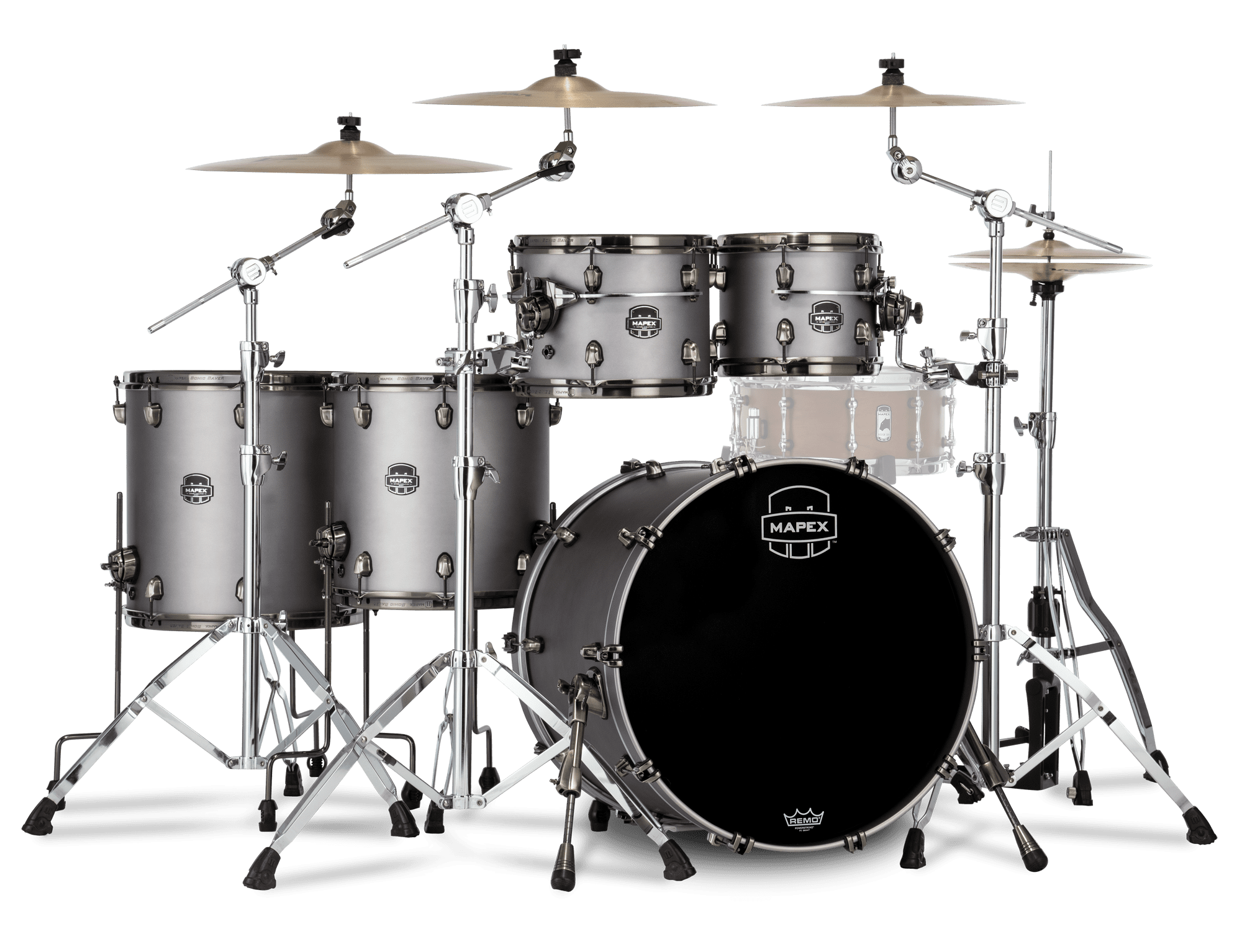 Mapex Saturn Evolution Maple Stage+ Shellset Gun Metal Grey