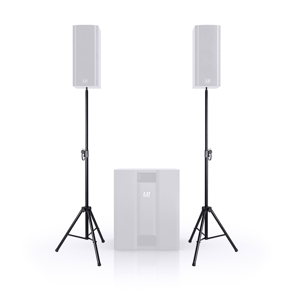 LD Systems DAVE 8 SET 2 - Lautsprecher Stativ mit Transporttasche