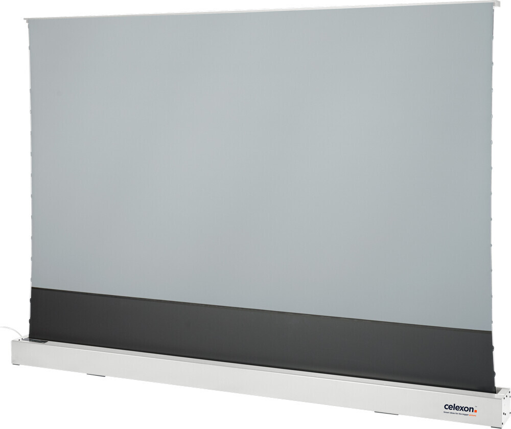 celexon CLR HomeCinema UST elektrische Boden-Hochkontrastleinwand 120", 265 x 149cm - weiß