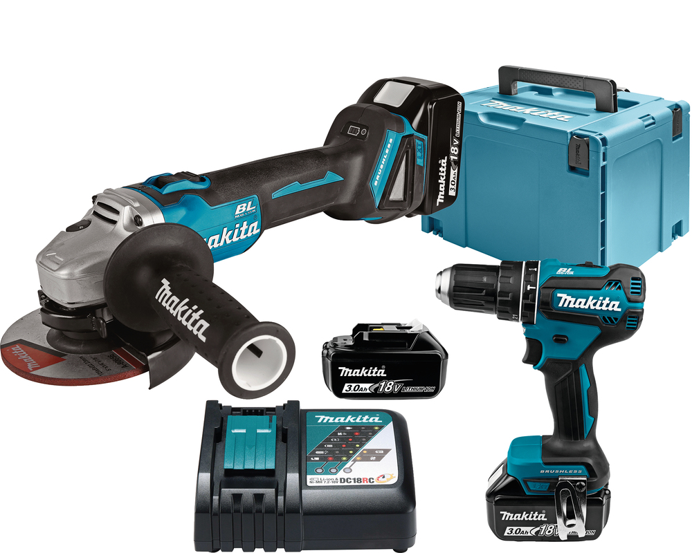 Makita DLX2334J Akku-Kombo-Kit 18V