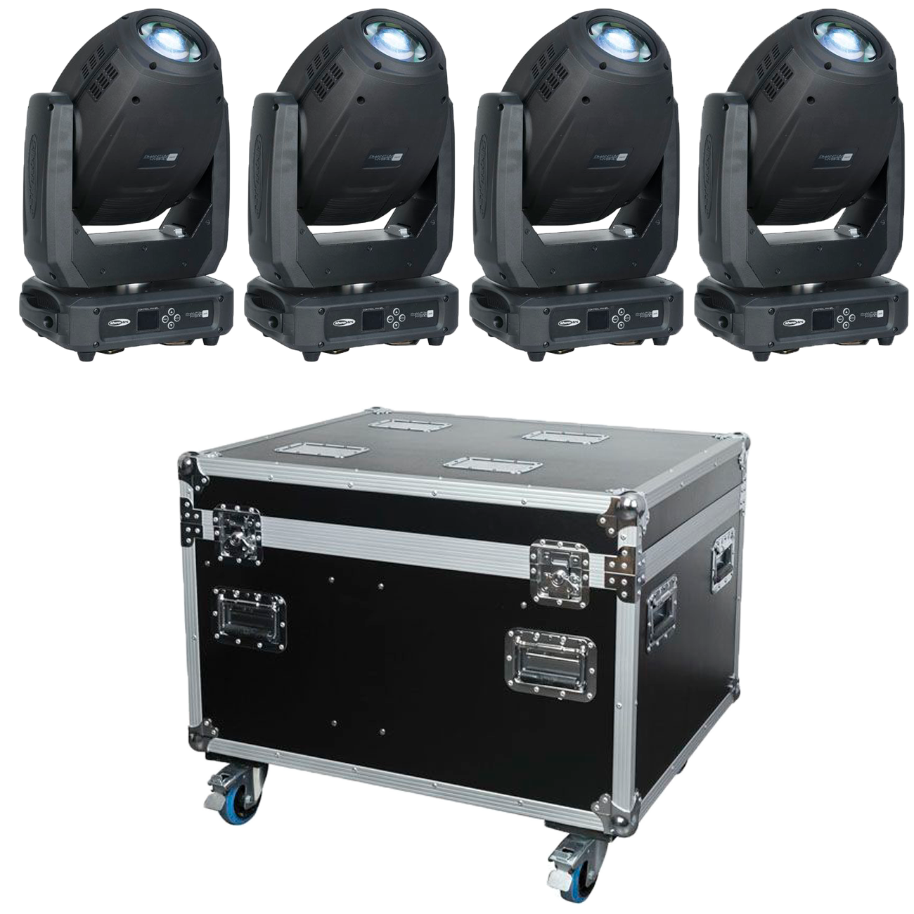Showtec Set3 - 4 x Phantom 3R Hybrid + Case