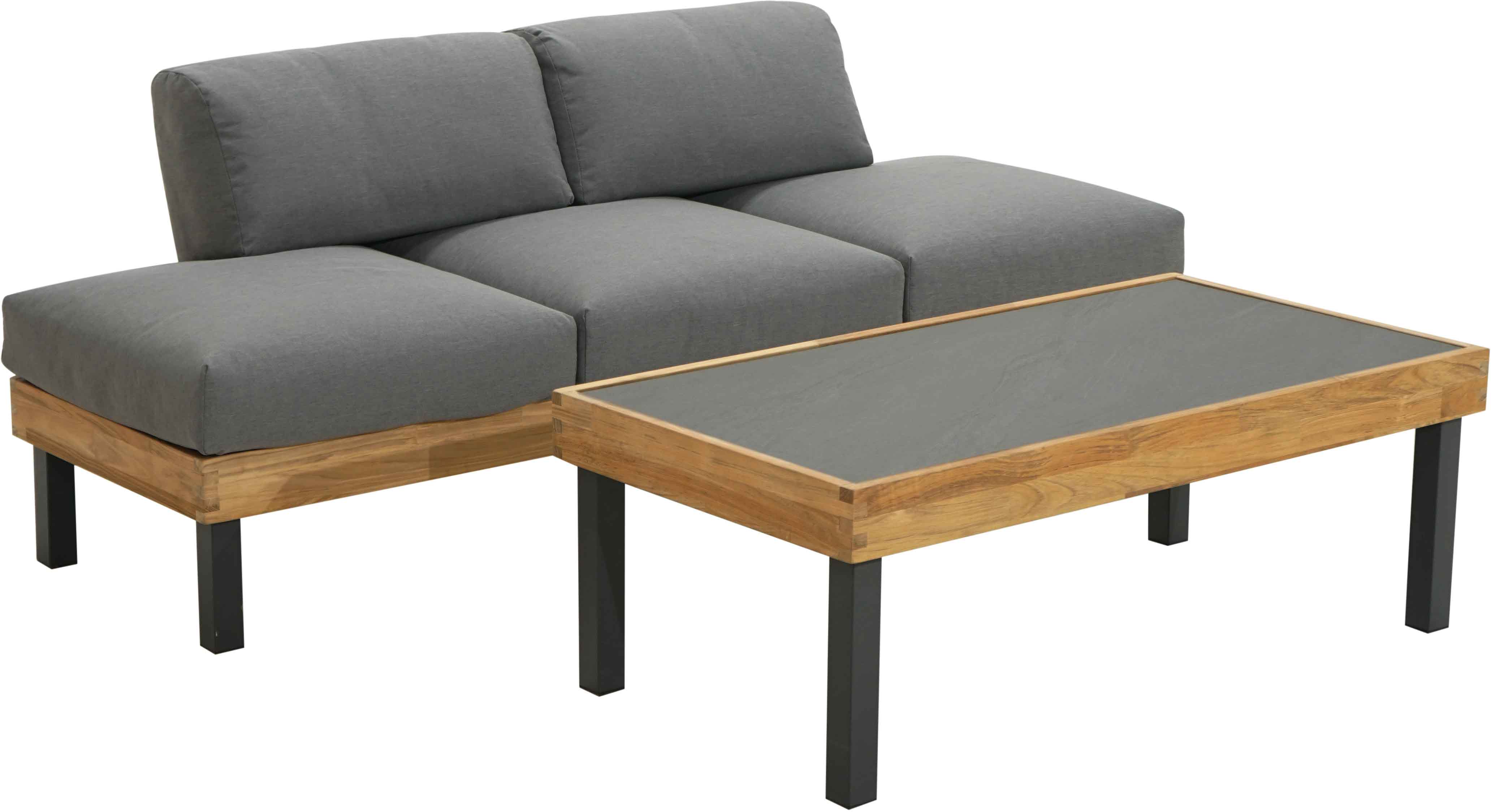 Ploß Design-Sofa SKAGEN + Couchtisch 125x65x40 cm