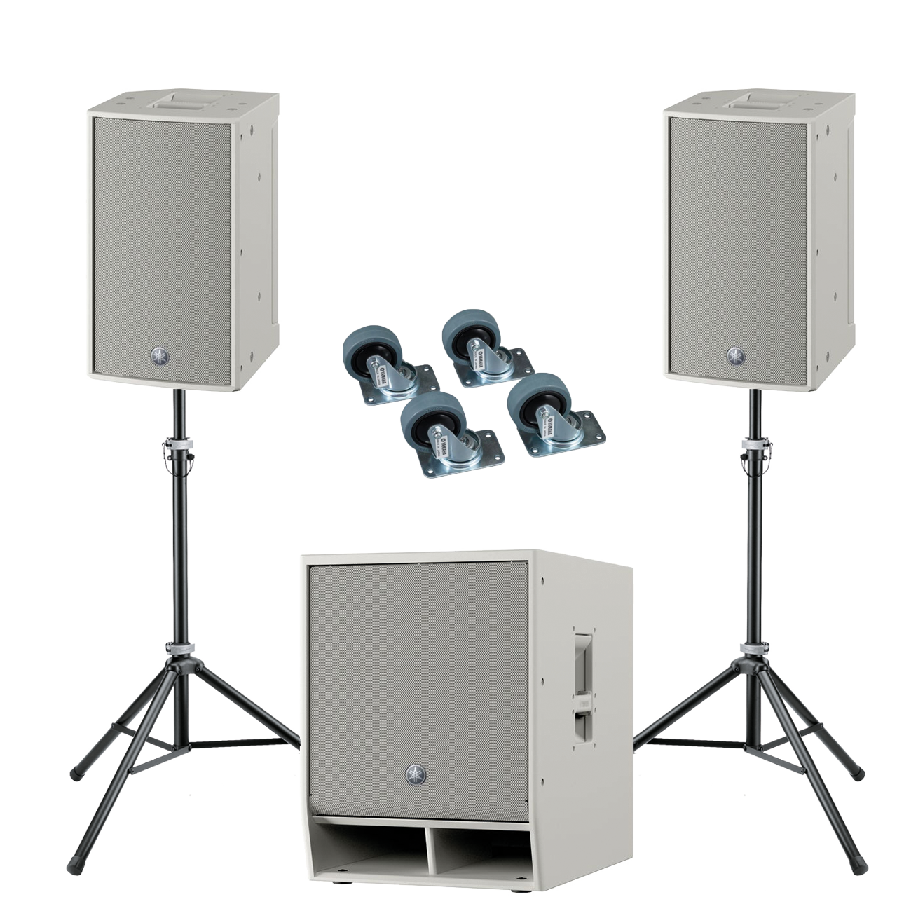 Yamaha DXS15XLFW + DZR10W + Zubehör