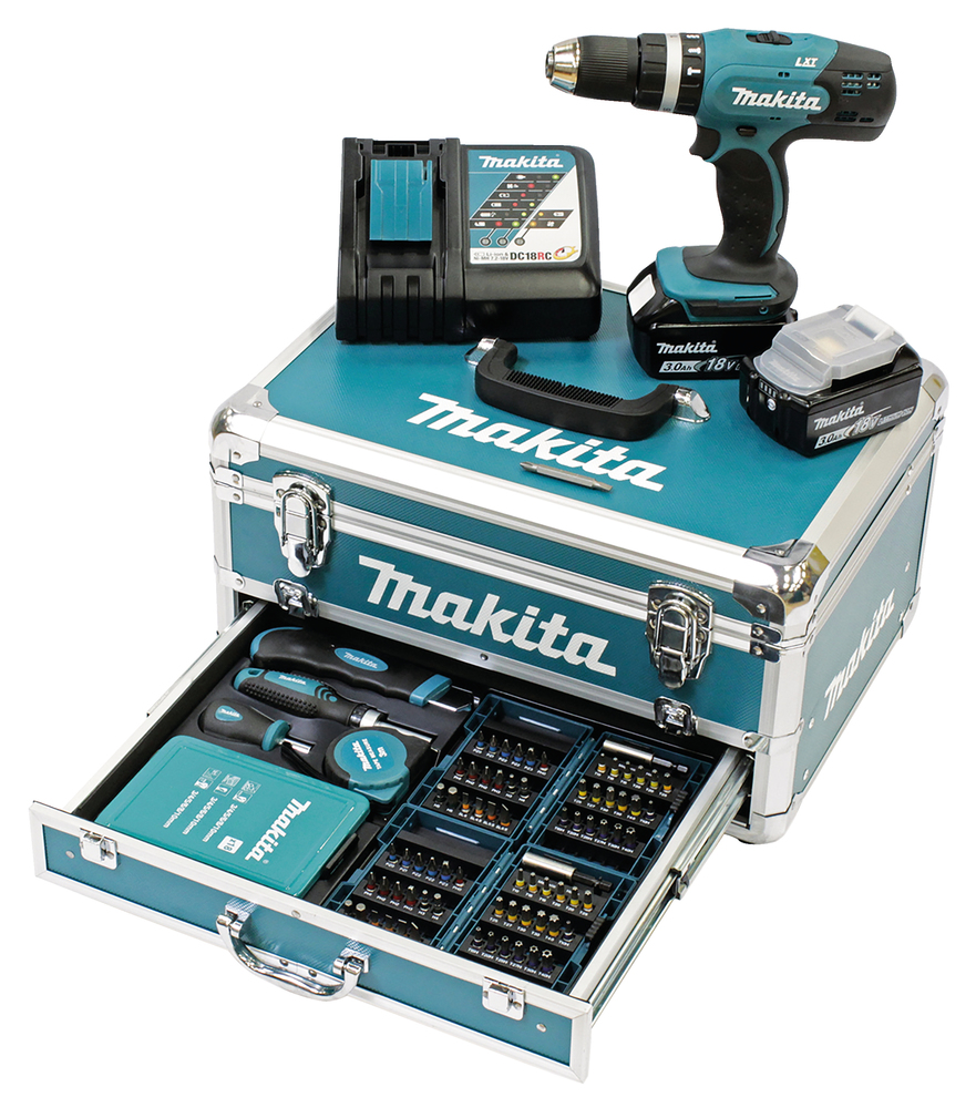 Makita DHP453RFX2 Akku-Schlagbohrschrauber