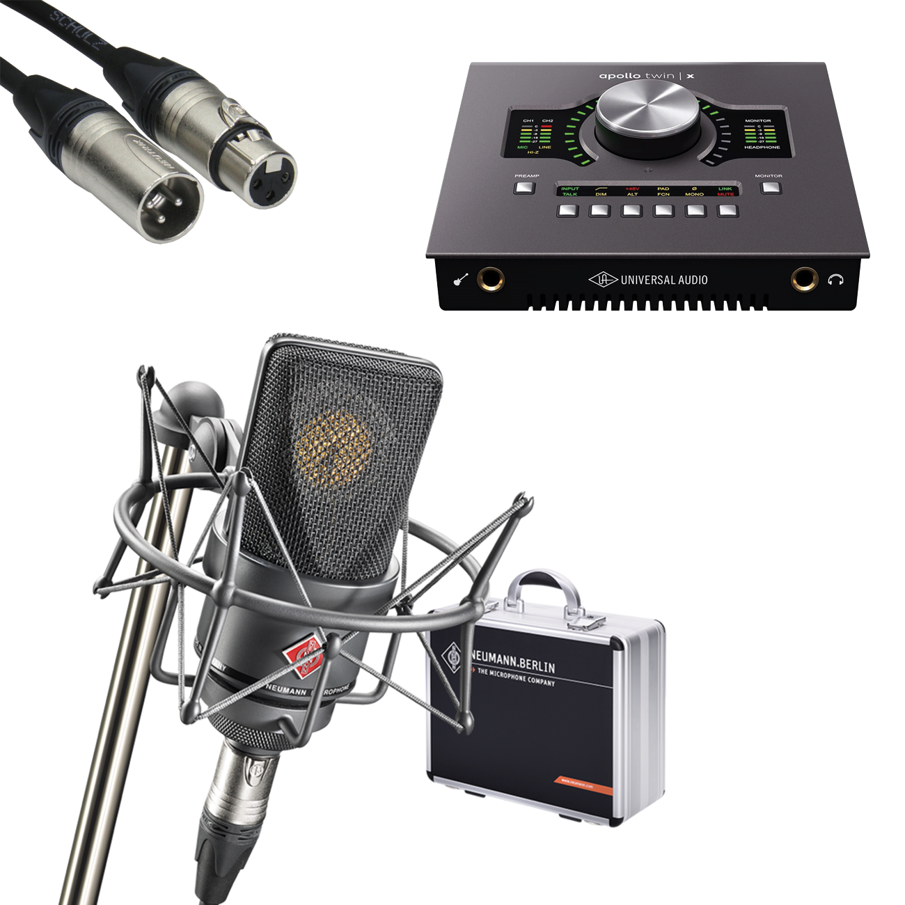 UA Studio Set - UA Apollo Twin x Duo HE + Neumann TLM103 MT Mono
